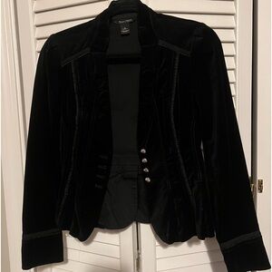 White House Black Market Black Velvet Jacket